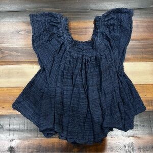 Free people blue top xsmall